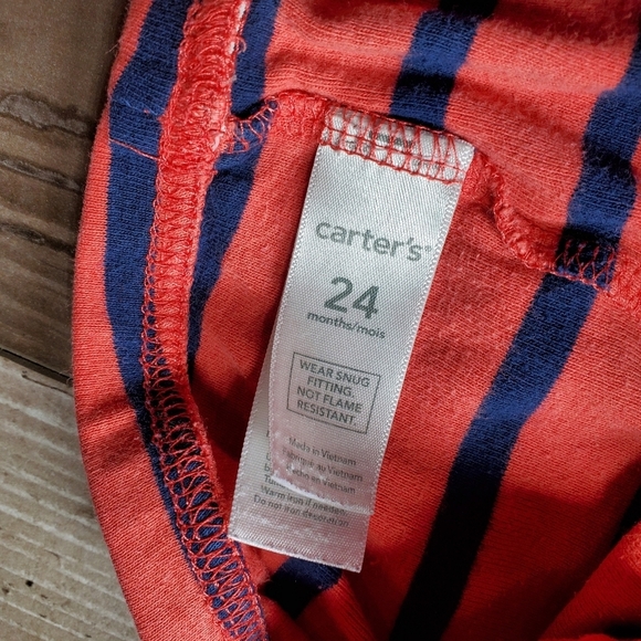 Carter's Toddler Boy Size 24m PJ Pajama Pant Bundle 2pc 100% Cotton - Picture 2 of 9